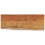 Estante pared rectangular madera acacia borde vivo 50x20x2,5 cm