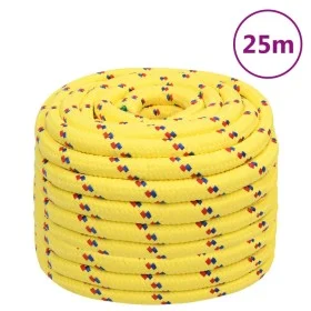 Yellow polypropylene boat rope 20 mm 25 m by vidaXL, Ropes and metal cords - Ref: Foro24-152632, Price: 37,84 €, Discount: %