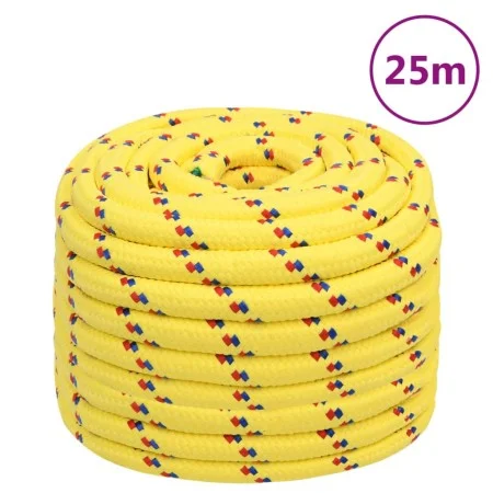Yellow polypropylene boat rope 20 mm 25 m by vidaXL, Ropes and metal cords - Ref: Foro24-152632, Price: 37,84 €, Discount: %