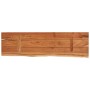 Estante pared rectangular madera acacia borde vivo 60x20x2,5 cm