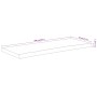 Tablero rectangular madera de acacia borde vivo 100x40x2,5 cm