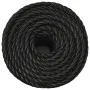 Schwarzes Polypropylen-Arbeitsseil 10 mm 50 m von vidaXL, Seile und Metallschnüre - Ref: Foro24-153012, Preis: 21,68 €, Rabat...