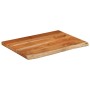 Encimera de baño rectangular madera maciza acacia 80x60x2,5 cm en Tableros para mesas | Comprar online en Foro24