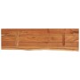 Estante pared rectangular madera acacia borde vivo 60x20x3,8 cm