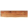 Estante pared rectangular madera acacia borde vivo 80x20x3,8 cm