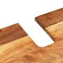 Mueble de lavabo madera acacia y madera ingeniería 62x33x58 cm