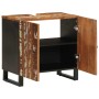 Mueble de lavabo madera reciclada madera ingeniería 62x33x58 cm