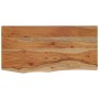 Estante pared rectangular madera acacia borde vivo 60x30x3,8 cm