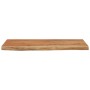 Estante pared rectangular madera acacia borde vivo 60x30x3,8 cm