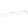 Tablero rectangular madera de acacia borde vivo 140x30x3,8 cm