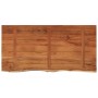 Encimera de baño rectangular madera maciza acacia 120x60x3,8 cm