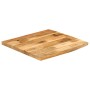 Tablero de mesa borde natural madera maciza mango 40x40x2,5 cm en Tableros para mesas | Comprar online en Foro24