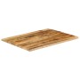 Tablero de mesa borde natural madera maciza mango 90x80x2,5 cm en Tableros para mesas | Comprar online en Foro24
