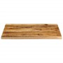 Tablero de mesa borde natural madera maciza mango 90x80x2,5 cm en Tableros para mesas | Comprar online en Foro24
