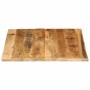 Tablero de mesa borde natural madera maciza mango 90x80x2,5 cm en Tableros para mesas | Comprar online en Foro24