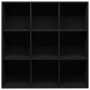 Schwarzes Holzwerkstoffregal 98 x 29 x 97,5 cm von vidaXL, Bücherregale und Regale - Ref: Foro24-801126, Preis: 72,89 €, Raba...