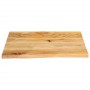 Tablero de mesa borde natural madera maciza mango 60x60x2,5 cm en Tableros para mesas | Comprar online en Foro24