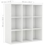Weißes Regal aus Holzwerkstoff, 98 x 29 x 97,5 cm von vidaXL, Bücherregale und Regale - Ref: Foro24-801125, Preis: 79,19 €, R...