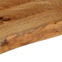 Tablero de mesa borde natural madera maciza mango 50x20x3,8 cm