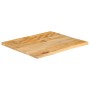 Tablero de mesa borde natural madera maciza mango 80x80x3,8 cm en Tableros para mesas | Comprar online en Foro24
