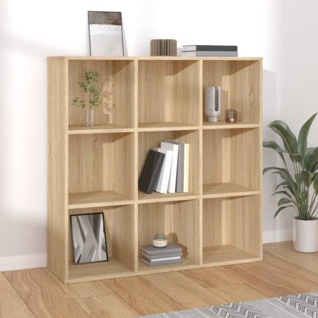 Estantería madera de ingeniería roble Sonoma 98x29x97,5 cm de vidaXL, Librerías y estanterías - Ref: Foro24-801128, Precio: 9...