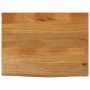 Tablero de mesa borde natural madera maciza mango 80x60x2,5 cm en Tableros para mesas | Comprar online en Foro24