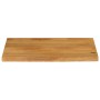 Tablero de mesa borde natural madera maciza mango 80x60x2,5 cm en Tableros para mesas | Comprar online en Foro24