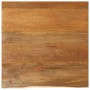 Tablero de mesa borde natural madera maciza mango 80x80x2,5 cm