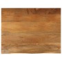 Tablero de mesa borde natural madera maciza mango 100x80x2,5 cm en Tableros para mesas | Comprar online en Foro24