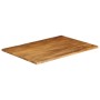 Tablero de mesa borde natural madera maciza mango 100x80x2,5 cm
