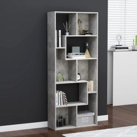 Betongraues Sperrholzregal 67x24x161 cm von vidaXL, Bücherregale und Regale - Ref: Foro24-801881, Preis: 66,74 €, Rabatt: %