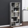 Betongraues Sperrholzregal 67x24x161 cm von vidaXL, Bücherregale und Regale - Ref: Foro24-801881, Preis: 66,74 €, Rabatt: %