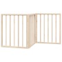 Puerta para perros plegable 3 paneles madera de álamo 150 cm