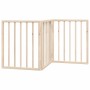Puerta para perros plegable 3 paneles madera de álamo 150 cm