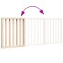 Puerta para perros plegable 3 paneles madera de álamo 150 cm