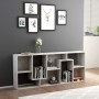 Betongraues Sperrholzregal 67x24x161 cm von vidaXL, Bücherregale und Regale - Ref: Foro24-801881, Preis: 66,74 €, Rabatt: %