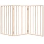 Puerta para perros plegable 3 paneles madera de álamo 150 cm