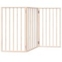 Puerta para perros plegable 3 paneles madera de álamo 150 cm