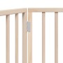 Puerta para perros plegable 3 paneles madera de álamo 150 cm