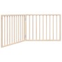 Puerta para perros plegable 2 paneles madera de álamo 160 cm