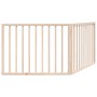 Puerta para perros plegable 2 paneles madera de álamo 160 cm