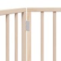 Puerta para perros plegable 2 paneles madera de álamo 160 cm