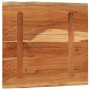 Tablero mesa cuadrado borde natural madera acacia 60x60x3,8 cm en Tableros para mesas | Comprar online en Foro24