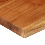 Tablero mesa cuadrado borde natural madera acacia 60x60x3,8 cm en Tableros para mesas | Comprar online en Foro24
