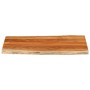 Tablero de mesa rectangular borde natural acacia 100x60x3,8 cm en Tableros para mesas | Comprar online en Foro24