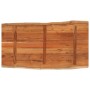 Tablero de mesa rectangular borde natural acacia 100x60x3,8 cm en Tableros para mesas | Comprar online en Foro24