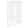Puerta para perros plegable 3 paneles madera álamo blanca 150cm