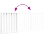 Puerta para perros plegable 3 paneles madera álamo blanca 150cm