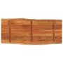 Tablero de mesa rectangular borde natural acacia 140x60x3,8 cm