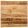 Tablero de mesa borde natural madera mango rugosa 40x40x2,5 cm en Tableros para mesas | Comprar online en Foro24